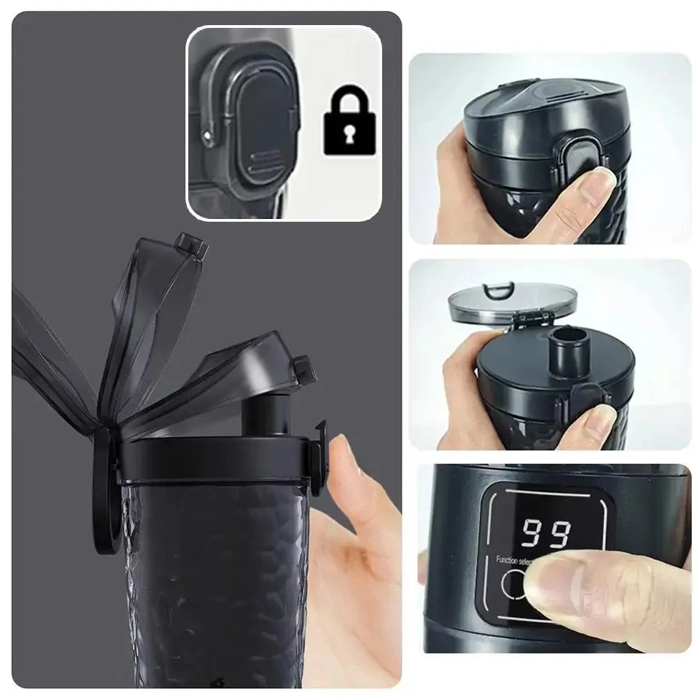 New in Auto Mixing Cup 3 Speed Power Electric Shaker Bottle for Milkshake Coffee Protein Shakes Fitness Blender Kitchen Outdoor