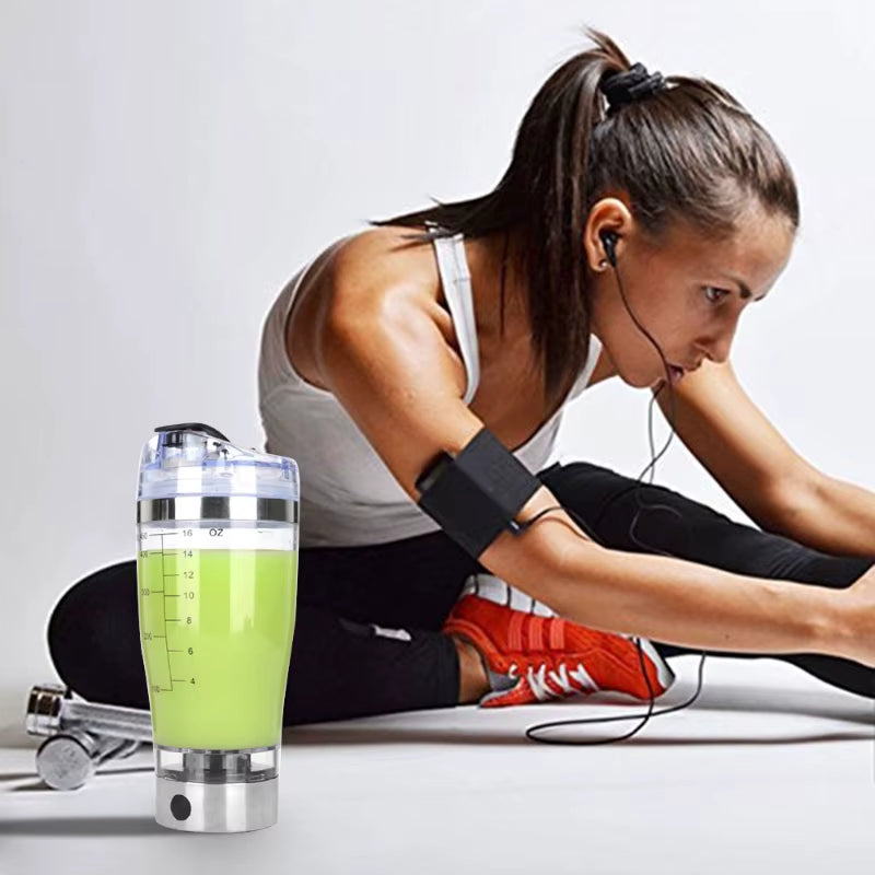 USB Rechargeable Electric Mixing Cup Portable Protein Powder Shaker Bottle Mixer Shaker Bottle Protein Shaker Protein Cup Shaker